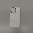 Jusy Compatible with MagSafe Polka Dot Case for iPhone 15 Pro Max, Cute Aesthetic Polka Dots Magnetic Phone Case, Soft TPU and Hard PC Protective Phone Cover for Women Girls (Matte) - White