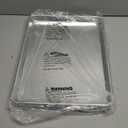 Commercial Quality Baking Sheet Pan Set, Natural Aluminum Cookie Sheet, Umite Chef Warp Resistant Baker's Half Sheet Pan, Large Thick Cookie Tray Pans for Baking, Roasting(2 Pack, 18X13In)