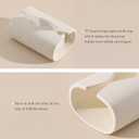 Tissue Box Cover Rectangle, Resin Facial Tissue Holder Covers Toilet Paper Holder, Tissue Holders Decorative Paper Dispenser Home Decor for Bathroom Kitchen Bedroom Living Room Office Cream
