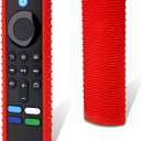 Protective Cover for Fire TV Stick Remote, Friendly Silicone Material, DropProof, DustProof, Washable, Compatible with Most Models of Fire Stick 4k Voice Remote Case, Fire TV Remote Skin(Red)