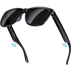 Smart Bluetooth Glasses,Built-in Mic & Speakers,Smart Wireless Headphone Sunglasses for Men and Women,Athletic/Outdoor UV Protection and Voice Control,Unisex(Black)