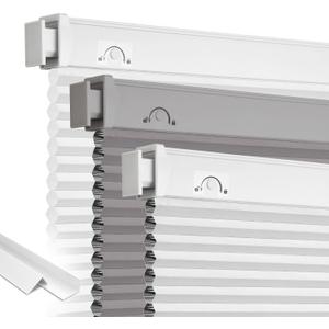Grandekor Blackout No Drill Blinds for Windows,23" W x 36" H,White