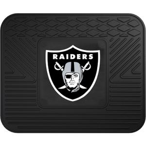 FANMATS 9985 Las Vegas Raiders Back Row Utility Car Mat - 1 Piece - 14in. x 17in., All Weather Protection, Universal Fit, Molded Team Logo