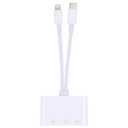 Lightning and USB C to Ethernet Adapter,2 in 1 RJ45 Ethernet LAN Network Adapter with Charge Port Compatible with iPhone/iPad/iPod/Samsung and More,Supports 100Mbps Plug and Play
