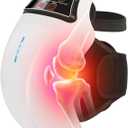 BIBIRE Cordless Knee Massager with 9 Level Heat, Vibration, Massage, Knee Pain Relief for Swelling Stiff Joints, Stretched Ligament and Muscles Injuries, Adjustable Straps, Suit for Family