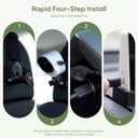 bonoch 5" 1440P Baby Car Camera, Clearest Monitor with 360 Rotating Wide View, Backseat Rear Facing Mirror for Baby, USB Powered with Charger, Easy Setup, Night Vision, Plug & Play Safe Driving