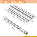 Grill Replacement Parts for Kenmore 415.23667310, Char broil 463439915, 463322613 Gas Grill Models, 14.75" Grill Heat Plates, Burner Tubes and Adjustable Crossover Tube, 4 Pack, Stainless Steel