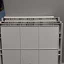 SNSLXH 5 Pack Stackable Closet Storage Basket, Multifunctional & Foldable Closet Organizer for Bathroom Kitchen Laundry Room Wardrobe Storage, Space-Saving Clothes Storage Drawer Organizer, White