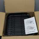 SNTD Dish Drying Rack, Expandable Dish Rack for Kitchen Counter, Stainless Steel Dish Drainer with Drainboard Set and Utensil Holder (Black)