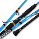 Fiblink Surf 2-Piece/3-Piece/4-Piece Fishing Rod Spinning/Casting Carbon Fiber Travel Fishing Rod (9ft/10ft/12ft), Large