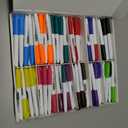 SFAIH Dry Erase Markers Fine Tip 12 Colors, 144 Pack (12 Dozen) - Pre-Sorted in 12-Compartment Tray | Bulk Classroom Organization | Low Odor Whiteboard Markers| 5 Sizes:12/24/48/72/144 Packs