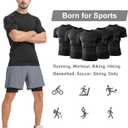 Dalavch 5 Pack Mens Compression Shirts Short Sleeve Cool Dry Sports Athletic Workout Base Layer Undershirt T-Shirt Tops (Black, XL)