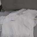 OUGES Womens 2026 Summer Maternity Photoshoot Dress Boho Maxi Smocked Baby Shower Dress Ruffle Sleeve Maternity Clothes (Medium, White)