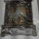 Christmas Snow Globe Lantern Water Glittering Churches & Holy Family with Music& Timer, USB Lined/Battery Operated Lighted Lantern for Christmas Festival Decoration Gifts