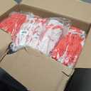 SAFETY Non-Slip 200 Pairs Red Latex Cotton Multi-Purpose Work Gloves- Nitrile Dipped & Rubber Palm Coated for a Firm Grip- Heavy Duty Premium-Construction-Moving-Warehouse-Garden-Gloves, One Size