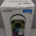 Bluetooth Speaker 160W Loud Wireless Outdoor Portable Big Powerful Deep Bass Sound TWS Large Home Party Speakers with Subwoofer LED Lights (Green)