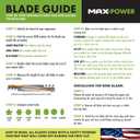 MaxPower 561739B 2 Blade Set for 46" Cut Craftsman, Husqvarna, Poulan Replaces OEM no. 405380, 594892801, 532405380, CMXGZAM110147