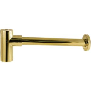 Kingston Brass DD8102 Trimscape 1-1/4" OD Brass Round Siphon Bottle Trap, Polished Brass
