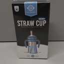 GROSMIMI Spill Proof no Spill Magic Sippy Cup with Straw with Handle for Baby and Toddlers, Customizable, PPSU, BPA Free 10 oz (Sky blue)