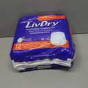 LivDry 2XL Overnight Adult Diapers for Women and Men, XXL Incontinence Underwear, 60-80" Waist, Disposable Pull-On Briefs, XX-Large, 12 Pack