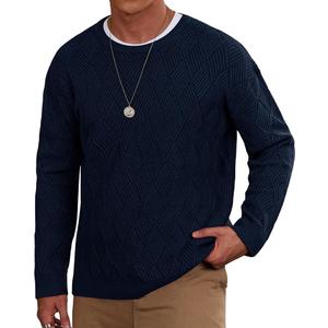 HERBERTON Men Cable Knit Oversized Sweater Baggy Chunky Patterned Pullover Size 2XL