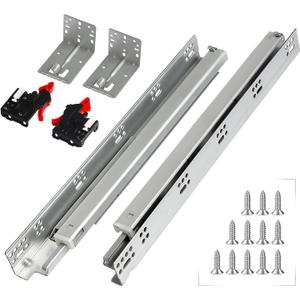 Undermount Soft Close Drawer Slides Bottom Mounted Full Extension 9 12 15 18 21 24 Inch Ball Bearing Runners Rails 77 Lb Load 1 Pair (1 Pair, 21 Inch) Undermount Soft Close Drawer Slides Bottom Mounted Full Extension 9 12 15 18 21 24 Inch Ball Bearing Runners Rails 77 Lb Load 1 Pair (1 Pair, 21 Inch)