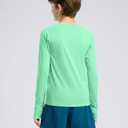 Boy's UPF 50+ Sun Protection Shirt Long Sleeve Swim Shirts Youth Fishing Shirt (Green)12-13 Y