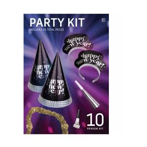 Amscan Prismatic New Year's Party Kit, 25 pc