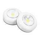 Hemoton 6pcs Led Touch Light Emergency Wall Lamp Battery Powered Night Light for Cabinet Closet Workshop Installation for Home Car and Shelving Use (Size 2x3pcs, Whitex3pcs)