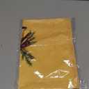 JFFTLL Vintage Christmas Kitchen Towels, Christmas Neutral Dish Tea Towels for Kitchen Decor, Ribbon Bow Bell Xmas Decorative Hand Towel for Bathroom, 16x24 Inch (Yellow）