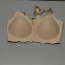 Angelhood Nursing Bras for Breastfeeding Ultra Comfort Seamless Maternity Bra Wireless Pregnancy Bralette with Extra Extender (Large, Beige)