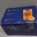 Vintage Glassware Drinking Glasses Set of 6,13 oz Clear Textured Flower Design Glass Water TumblersEmbossed Striped Drinkware for Water,Cocktails,Juice,Iced Coffee