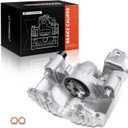 A-Premium Disc Brake Caliper Assembly Without Bracket Compatible with Select Pontiac Models - Fiero 1984-1987 2.5L 1985-1987 2.8L - Rear Left Driver Side