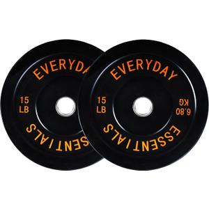 2-Inch Olympic Bumper Plates, Perfect Weight Plates for Weightlifting and Strength Training, Multiple Weights