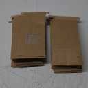 Kraft Tin Tie Poly-Lined Bags Coffee Bags Reclosable Tin Tie Bags with Window - 1Lb - 50 Pack