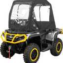 KEMIMOTO Universal ATV Cab Enclosure, Warm ATV Canopy Cover, Winter Full Vision Heavy Duty 4 Wheeler Cabin Cover Compatible with Polaris Sportsman Fourtrax Can-Am Kawasaki Arctic Cat CFMOTO