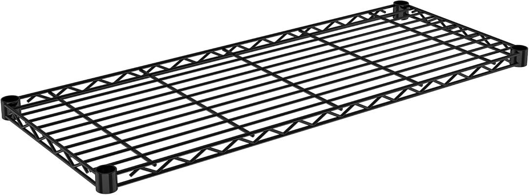 Folews Metal Shelf 14x36 Inch Wire Shelving Single Shelf with Clips Suitable for 3/4" Pole Only