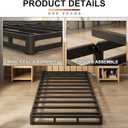 EMODA 5 Inch Twin Box Spring Bed Base, 1500 LBS Heavy Duty Metal Mattress Foundation with Fabric Cover, Easy Assembly