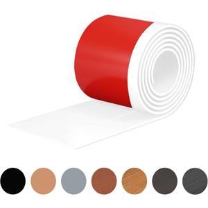 White Wall Molding Trim 3 Inch x 10 Feet, Wall Base Baseboard Molding Trim Flexible Self Adhesive Rubber Wall Base Moulding Trim Peel and Stick Design Home Decoration Skirting Strip