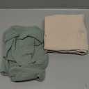 Muslin Baby Cover for Newborn, Soft and Breathable 100% Cotton Lounger Slipcover Neutral, Pack of 2(Green, Ivory)