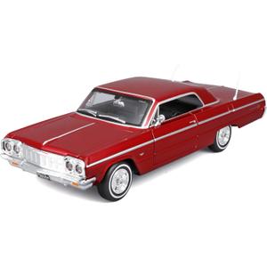 Maisto 1:24 Assembly Line 1964 Chevrolet Impala SS, Metallic Red