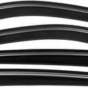 Lightronic Extra Durable Outside-Mount Auto Vent Window Visors, Fits 2018-2025 Audi Q5, UV Protection Rain Guards, Original Wind Deflectors, Smoke, 4-Pcs