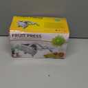 Manual Juicer, Hand Press Lemon Squeezer & Citrus Press - Upgrade Aluminum Alloy Fresh Fruit Juice Extractor, Ergonomic Grip Heavy Duty Manual Juicer, Effortless & Easy to Clean Kitchen Tool (Silver)