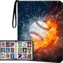 9-Pocket Baseball Card Binder - Holds 900 Cards with 50 Removable Sleeves | Sports & Trading Card Album for Collectibles