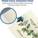 Avery Printable Place Cards with Sure Feed Technology, 1-7/16" x 3-3/4", Textured Ivory, 150 Blank Tent Cards for Laser or Inkjet Printers (5012)