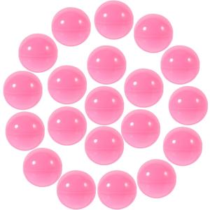 50pcs Fillable Capsules Vending Machine Capsules Ball Bauble Openable Twisted Balls Sphere Plastic Grab Balls Gumball Claw Machines Prizes Containers 40mm/1.57inch Pink