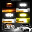 Auxbeam V-MAX Series LED Light Pod, 270 Side Shooter LED Offroad Lights with Amber DRL, 4 Inch Auxiliary Ditch Light for Truck ATV Jeep Ford
