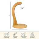 Banana Holder – Wooden Banana Stand and Hanger for Countertop Fruit Storage, Durable Bamboo Banana Hook for Even Ripening and Easy Access