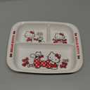 Everyday Delights Hello Kitty Red Dinnerware Flatware Meal Set – Plate Bowl Cup Spoon, 4 pieces
