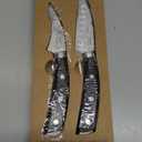 Paring Knife Set, 2PCS Small Kitchen Knives for Fruit, 3.8 Inch Fruit Knives and 2.75 Inch Bird Beak Peeling Knife, Premium Germany Stainless Steel Ergonomic Handle, Elegant Black Ideal for Gift